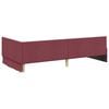 vidaXL Hoekbedframe met Matras Anders met hoofdeinde 2 pcs Rood Stof