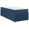 vidaXL Bedframe met matras Blauw 90 x 190 cm Stof
