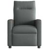 vidaXL Relaxfauteuil Donkergrijze Stof