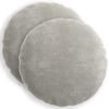 vidaXL Kussensloop 2 pcs HEERLEN Lichtgrijs &Oslash; 60 cm Chenille Stof