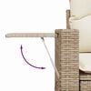 vidaXL Tuinbankenset 13 pcs Beige poly rattan