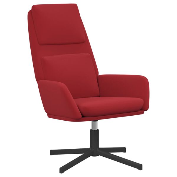 vidaXL Relaxstoel fluweel wijnrood