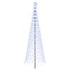vidaXL LED Kerstboom 300 cm 350 LED's Blauw IJzer Zwart