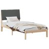 vidaXL Bedframe Bruin en donkergrijs 90 x 190 cm Massief grenenhout