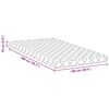 vidaXL Matras Wit 100 x 200 cm PU Schuim