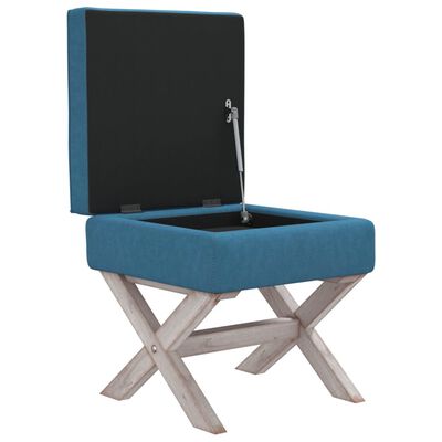 vidaXL Opbergkruk 45x45x49 cm fluweel blauw