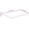 vidaXL Tafelblad met natuurlijke rand 70x60x3,8 cm massief mangohout