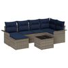 vidaXL Tuin Sofa Set Grijs poly rattan