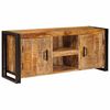 vidaXL TV-kast met plank Bruin 120 x 30 x 50 cm Massief acaciahout