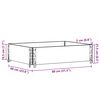 vidaXL Palletopzetrand 80x60 cm massief grenenhout bruin