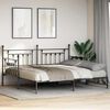 vidaXL Bedframe voor een daybed Zwart 100 x 190 cm Staal