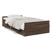 vidaXL Bedframe met lades bewerkt hout bruin eikenkleur 100x200 cm