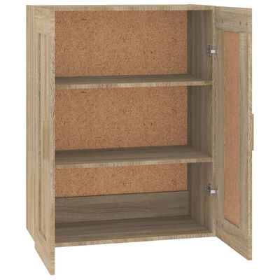 vidaXL Wandkast 69,5x32,5x90 cm bewerkt hout sonoma eikenkleurig