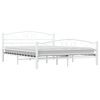 vidaXL Bedframe metaal wit 160x200 cm