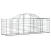 vidaXL Schanskorf gewelfd 200x50x60/80 cm gegalvaniseerd ijzer