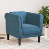 vidaXL Fauteuil fluweel blauw