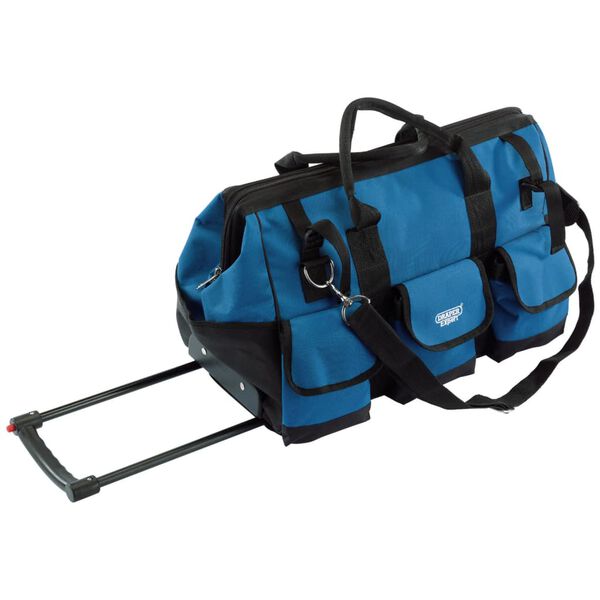 Draper Tools Gereedschapstas rollend 58 L 60x30x35 cm blauw en zwart