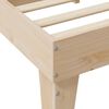 vidaXL Bed met boekenkast zonder matras massief grenenhout 135x190 cm