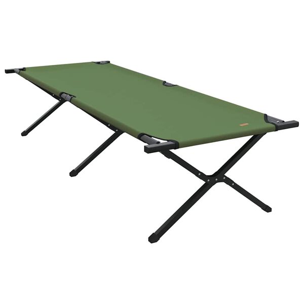 vidaXL Opvouwbaar Camping Bed Groen 210 x 80 x 46 cm Oxford stof