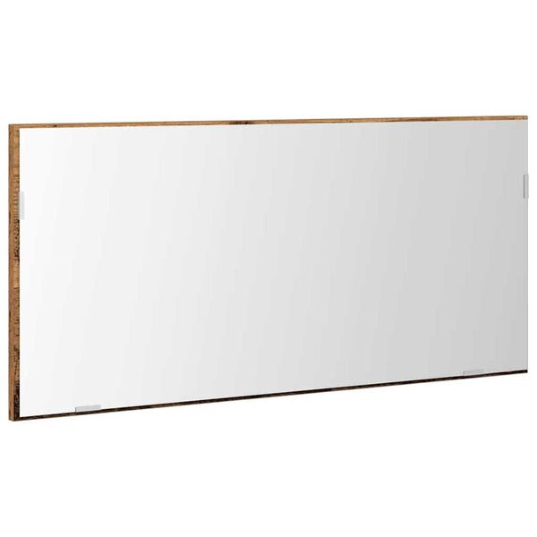 vidaXL Spiegel met spiegel Oud hout 80 x 37 cm Glas en Engineered Hout