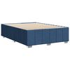 vidaXL Bedframe zonder matras stof blauw 140x190 cm