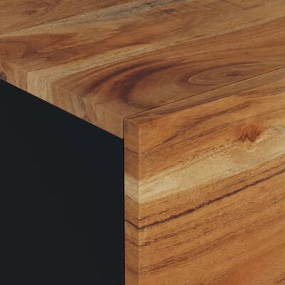 vidaXL Salontafel 80x50x40 cm massief acaciahout en bewerkt hout