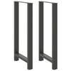 vidaXL Bartafelpoten 2 st 60x(110-111) cm staal antraciet