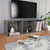 vidaXL Boekenkast/tv-meubel 36x30x114 cm bewerkt hout hoogglans grijs