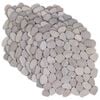 vidaXL Kiezeltegels Taupe 30 x 30 cm Rivierenkiezel