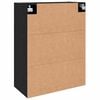 vidaXL Wandkast 2 pcs Zwart Eiken 69,5 x 34 x 90 cm Bewerkt hout