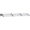 vidaXL Deurluifel 300x75 cm polycarbonaat zwart en transparant