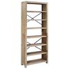 vidaXL Boekenkast met 7 schappen 80x30x200 cm massief acaciahout