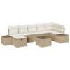 vidaXL Bankstel 8 st poly rattan