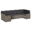 vidaXL Tuin Sofa Set Grijs poly rattan