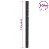 vidaXL Onkruidmembraan Zwart 1,5x100 m PP