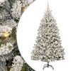 vidaXL Kunstkerstboom 180 cm 300 LED's Warmwit PVC en staal