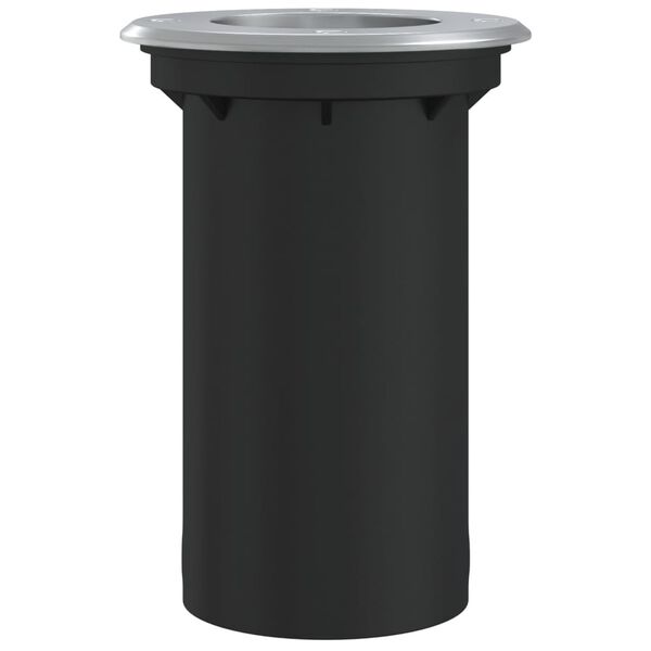 vidaXL Buitengrondverlichting rond 10,5x10,5 cm gietaluminium zwart