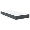 vidaXL Bedmatras met matras Grijs 90 x 190 cm Stof