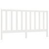 vidaXL Hoofdbord 206x4x100 cm massief grenenhout wit