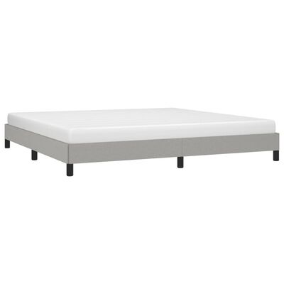 vidaXL Bedframe stof lichtgrijs 200x200 cm