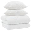 vidaXL Winter Dekbed met kussen 3 st Wit Microvezel