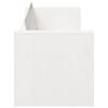 vidaXL Tuinbank Wit 185,5 x 60 x 62 cm Massief grenenhout