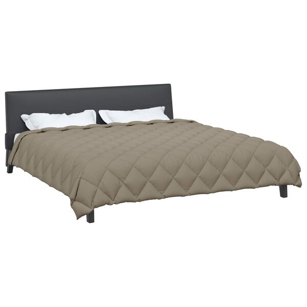 vidaXL Winter Dekbed Lichtgrijs 200 x 200 cm Microfiber