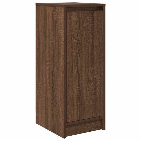 vidaXL Schoenenkast 29,5x34x76 cm bewerkt hout bruin eikenkleur