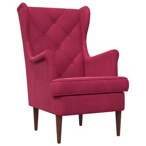 vidaXL Fauteuil Wijnrood Fluweel