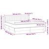 vidaXL Boxspring met matras fluweel donkergrijs 180x200 cm