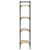 vidaXL Boekenkast 4-laags 35x30x138,5 cm bewerkt hout sonoma eiken