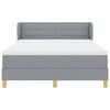 vidaXL Boxspringbed met matras Lichtgrijs 140 x 190 cm Stof