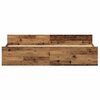 vidaXL Bedframe met hoofdeinde Oud Hout 203 x 203 x 50 cm Bewerkt hout