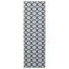 vidaXL Vloerkleedloper ORIZ 1150 gsm Zwart gaaspatroon